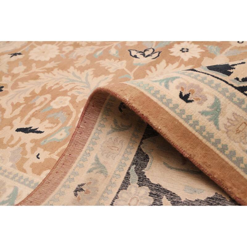 ECARPETGALLERY Hand-knotted Peshawar Oushak Brown Wool Rug - 9'0 x 11'10