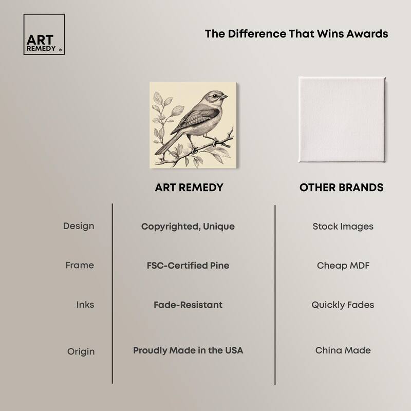 Bird's Gaze Canvas by Art Remedy, Gallery Wrapped