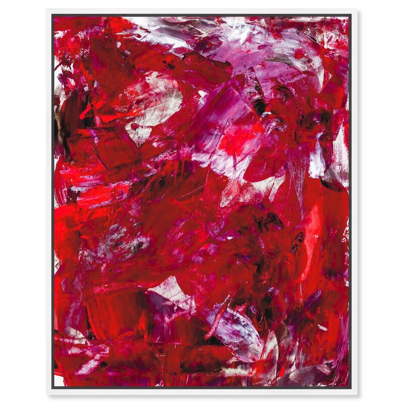 Eruption of Red II Canvas by Art Remedy - White - 36" x 45"