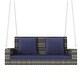 preview thumbnail 4 of 25, GO 2-Person Wicker Hanging Porch Swing with Chains
