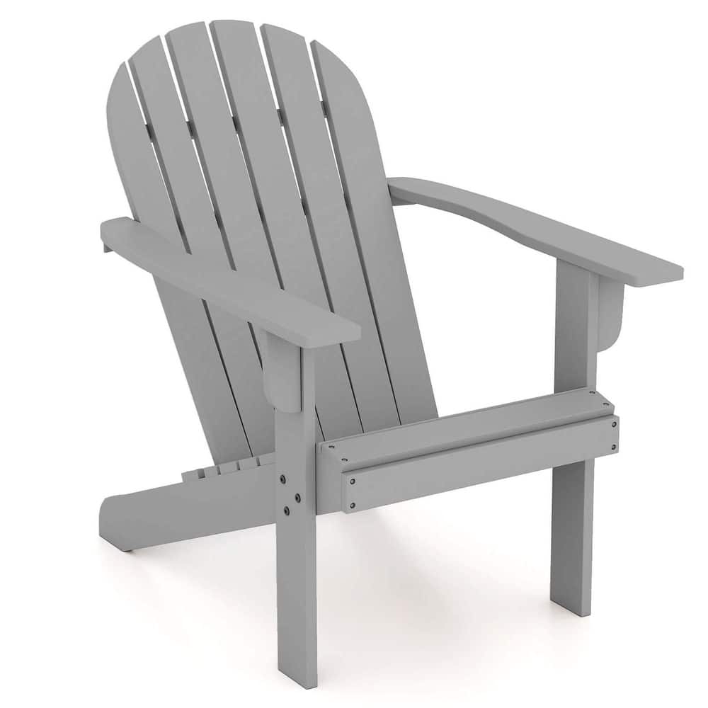 Costway Patio Adirondack Chair with Inclined Seat High Backrest & Wide - See Details