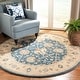 preview thumbnail 68 of 94, SAFAVIEH Handmade Antiquity Mazie Traditional Oriental Wool Rug 3'6" Round - Blue - Round