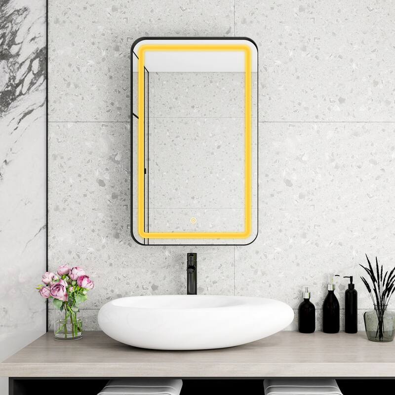 Rectangle Medicine Cabinet Mirror Bathroom Mirror with Storage