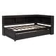 preview thumbnail 15 of 24, Twin Bed with L-Shaped Bookshelves and Storage Drawers - Pine Wood, Space-Saving