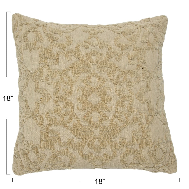 Woven Cotton Chenille Jacquard Pillow