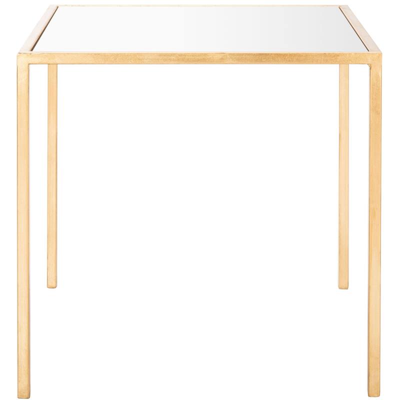 SAFAVIEH Treasures Raquel Gold/ Mirror Top Accent Table - 18.1" x 18.1" x 18.1" - 18Wx18Dx18H - Gold/Mirror