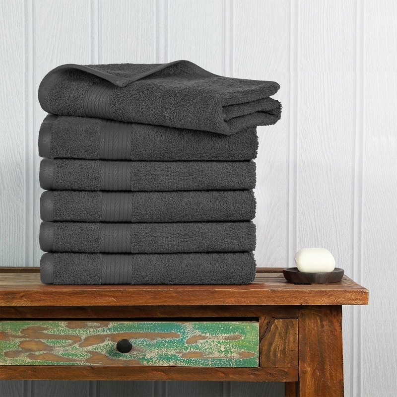 Pure Cotton 600GSM Absorbent Hand Towel 18x28 Inch by Ample Decor - Pack of  4 - On Sale - Bed Bath & Beyond - 35358831