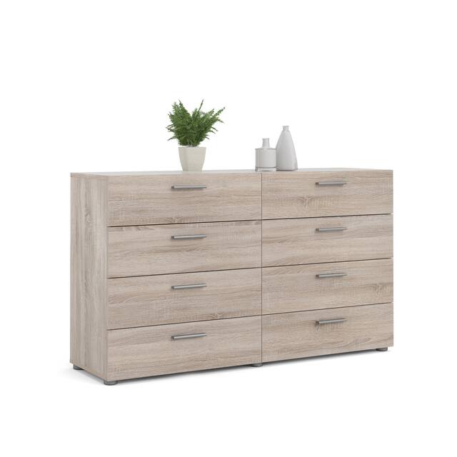 Porch & Den Angus Space-saving 8-Drawer Double Dresser - Truffle