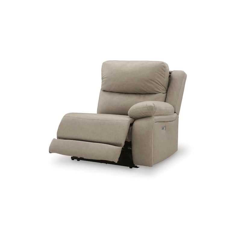 Signature Design by Ashley Brannigan Gray 3-Piece Power Reclining Sectional - 93" W x 41" D x 42" H
