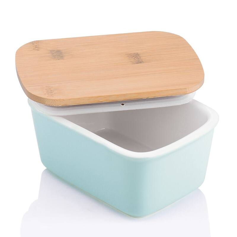 LOVECASA Porcelain 24Oz. Butter Dish with Lid