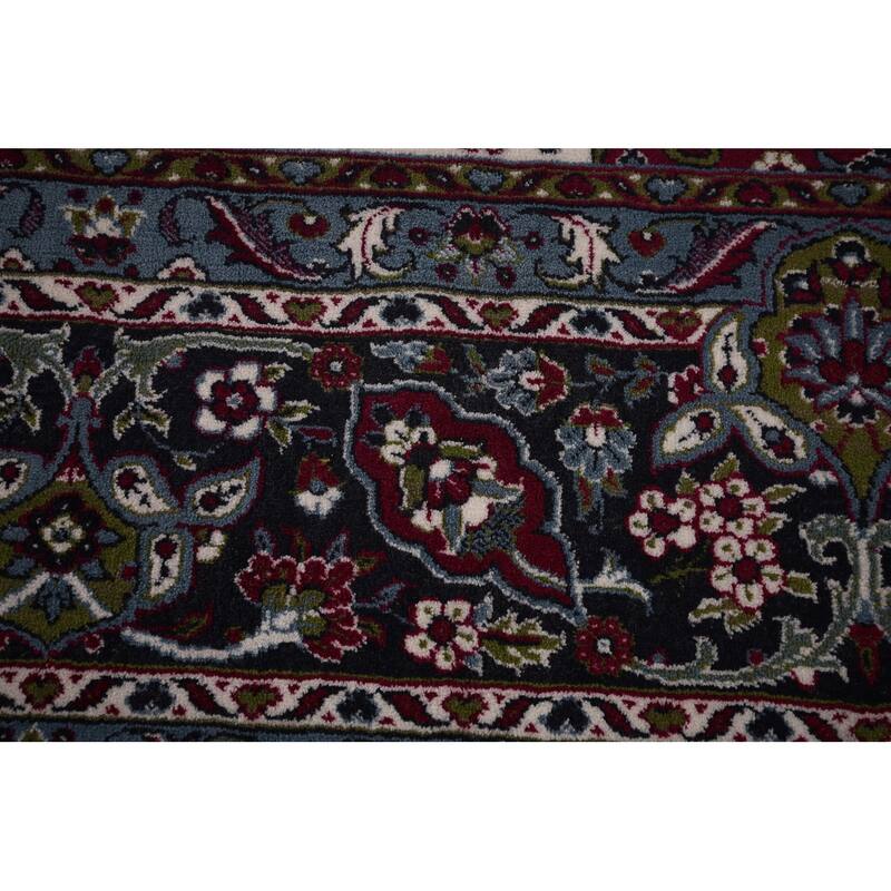 Traditional Kashan Turkish Large Rug Machine Made Carpet - 9'8" x 13'6"