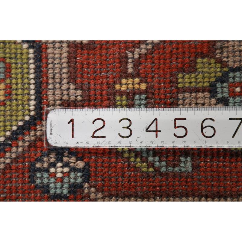 Medallion Ivory Oushak Oriental Area Rug Handmade Wool Carpet - 8'10" x 11'10"