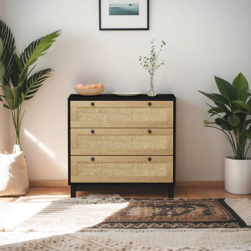 30.31"3-Drawers Storage Cabinet