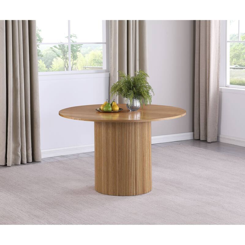 Bradbury Round 48-Inch Wood Top Dining Table Natural