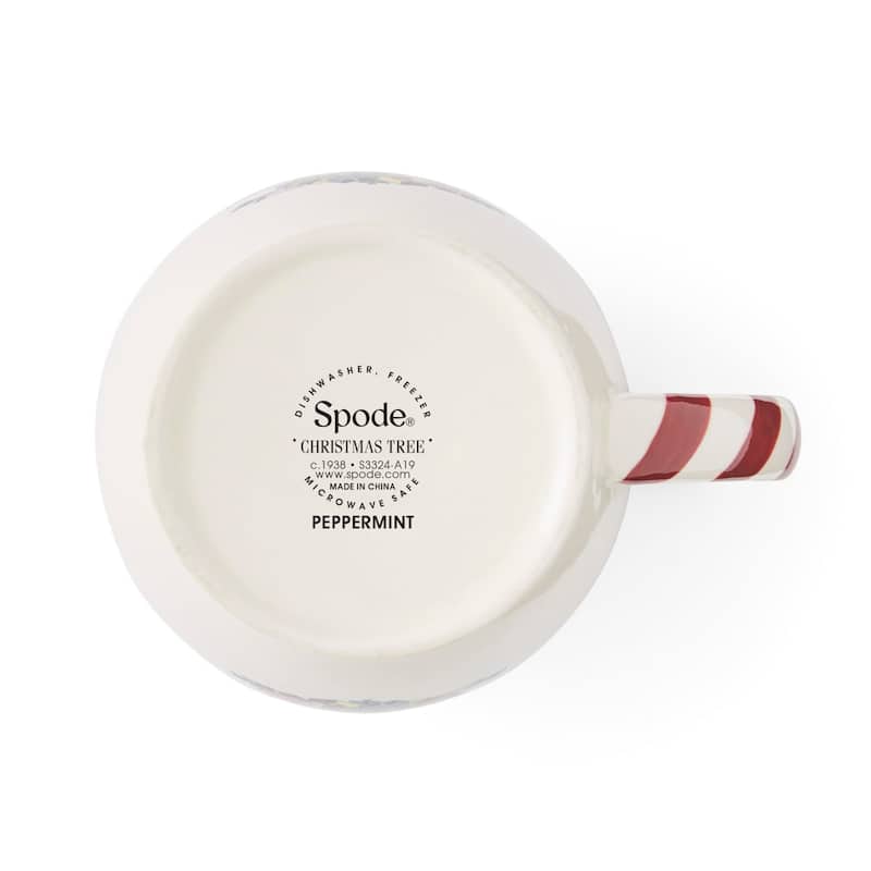 Spode Set of 4 Christmas Tree Peppermint Mugs