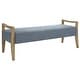 preview thumbnail 5 of 5, Uttermost Daylight Sky Blue Bench - 59.25"W x 23"H x 21.5"D