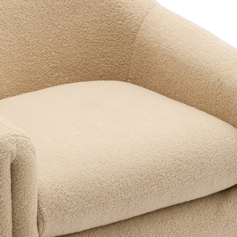Modern Upholstered Barrel Accent Chair