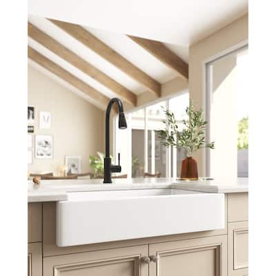 High Arc Stainless Steel Touch Control Kitchen Sink Faucet with 2-Function Sprayer