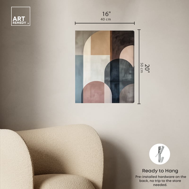 Art Remedy Lost In Transformation Gallery Wrapped Abstract Shapes 1 Piece Canvas Wall Art