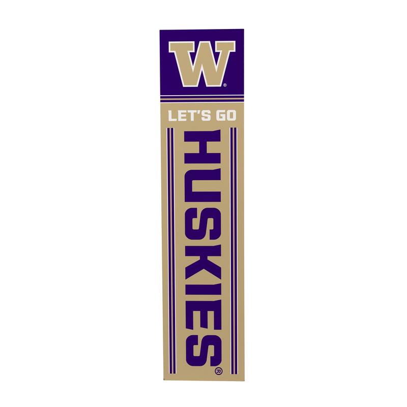 47" Double Sided Seasonal Porch Leaner, University of Washington - 47" x 11.25"