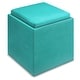 preview thumbnail 48 of 92, WYNDENHALL Townsend 17 inch Wide Contemporary Square Storage Ottoman