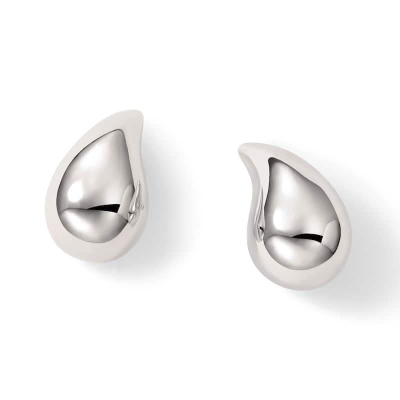 Clover 14K High-Polish Teardrop Earrings