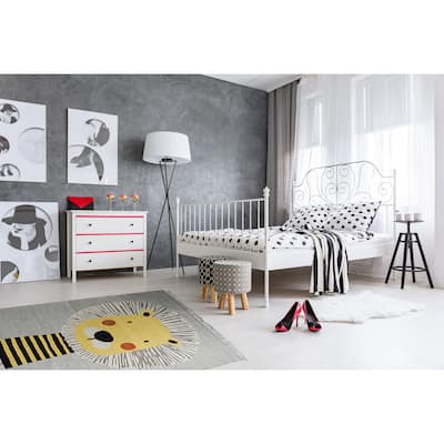 Gray Transitional Animal Children Tufted Area Rug - Elegant and Timeless Design