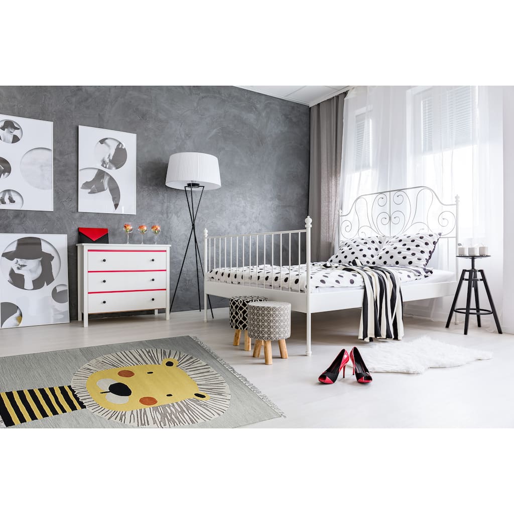 Gray Transitional Animal Children Tufted Area Rug - Elegant and Timeless Design