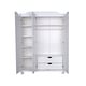 preview thumbnail 16 of 43, Palace Imports 100% Solid Wood Kyle 3-Door Wardrobe Armoire with Raised Panel or Mirrored Doors
