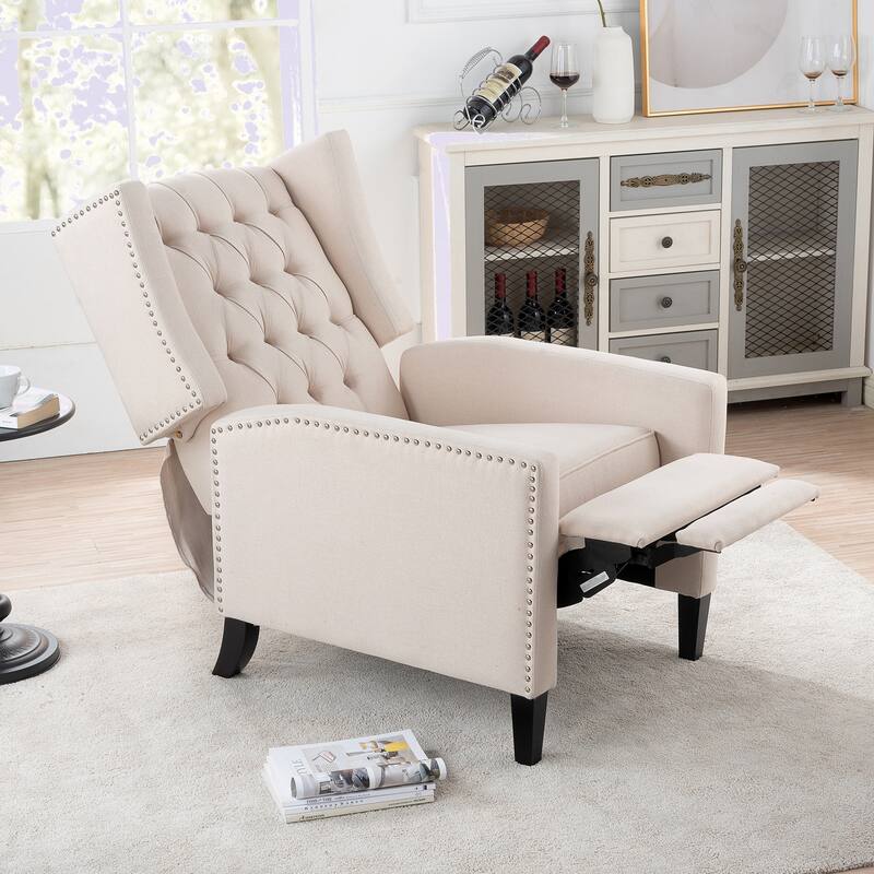 Modern Manual Wing Chair Recliner For Living Room