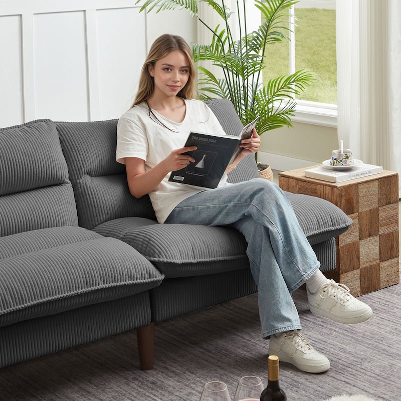 72.4" Armless Futon Sofa Bed