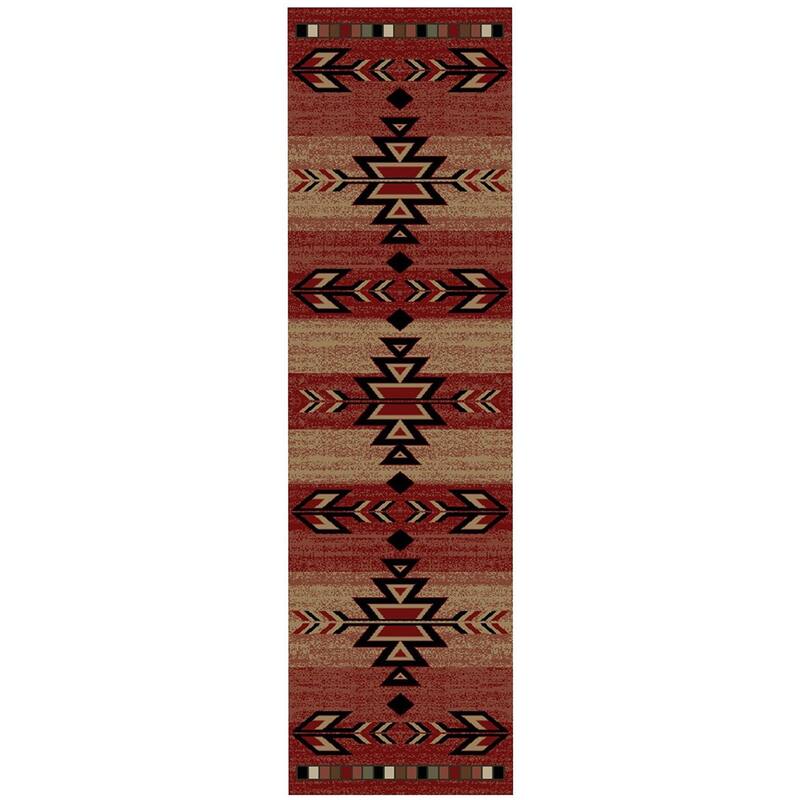 The Curated Nomad Cabrillos Southwest Area Rug - 2'3" x 7'7" Runner - Red
