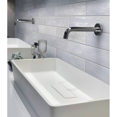 Apollo Tile Lavanda Blue 2.58-in. x 8-in. Polished Ceramic Subway Tile (5.38 Sq ft/case)