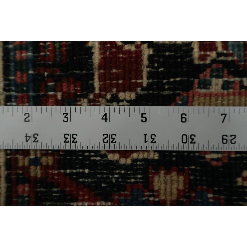 Hand Knotted Oriental 100% Wool Carpet Traditional Medallion Red Heriz (serapi) Area Rug - 11' 8'' X 9' 0''