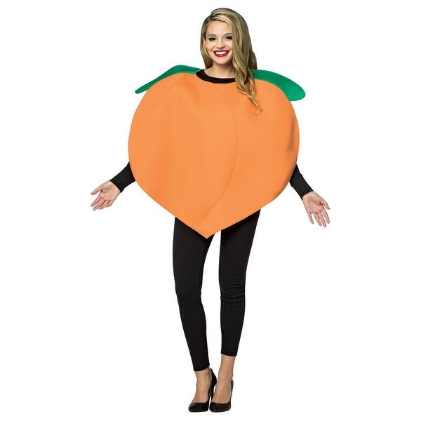 Shop Adult Peach Fruit Halloween Costume Standard One Size Overstock 31983736
