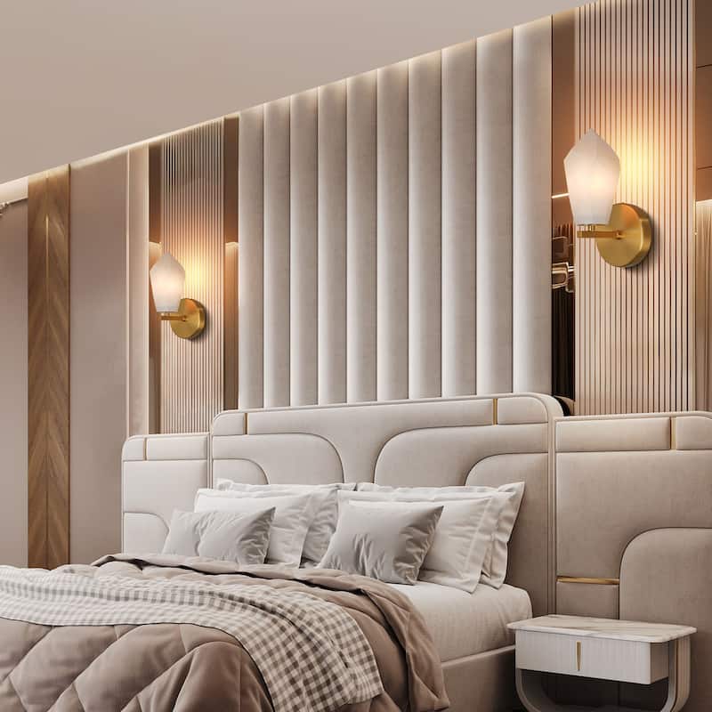 KAYLA Alabaster Chandelier/Sconce Kitchen Island Brass Hanging Lamp Mid Century Nordic Modern Chandelier