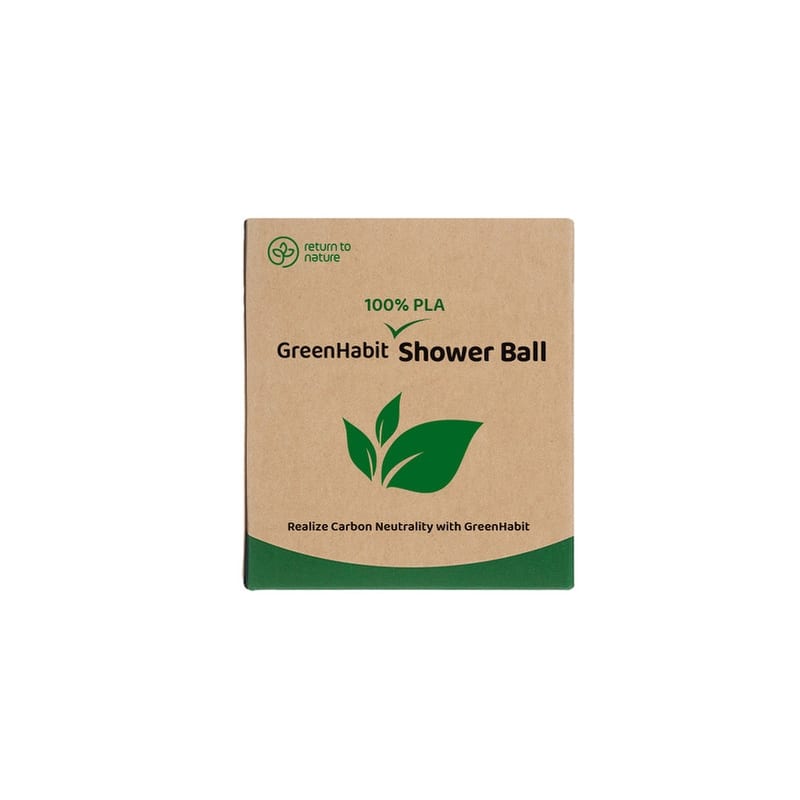 GreenHabit Sensitive Shower Ball - Biomass (PLA100%) No microplastic - one size