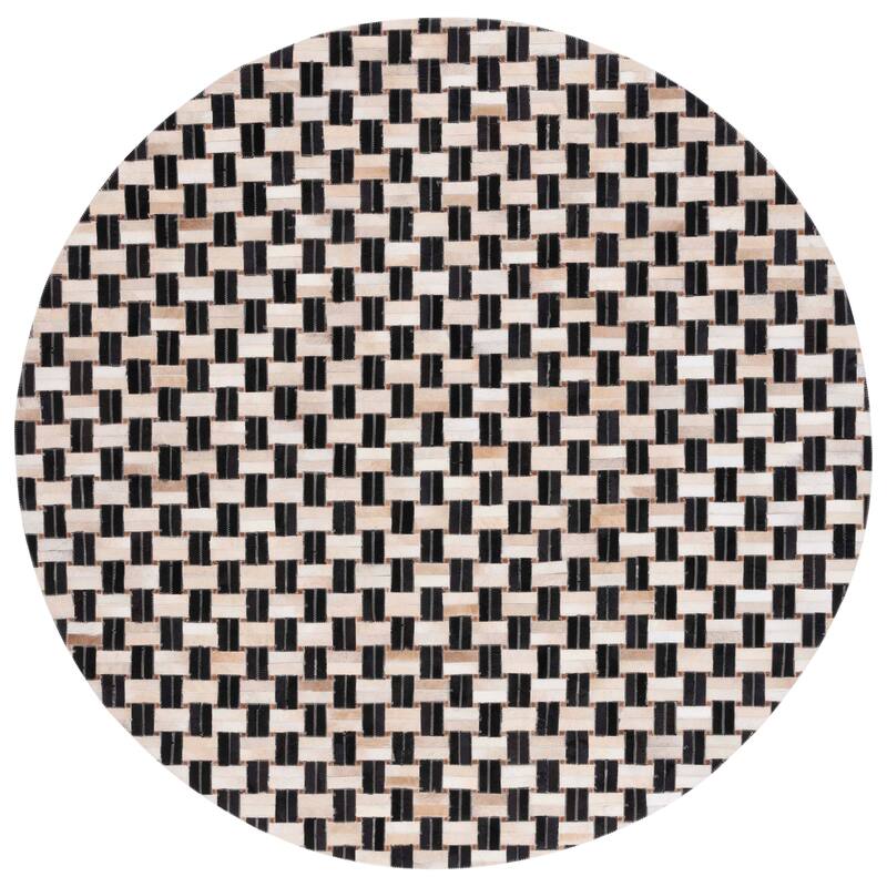 SAFAVIEH Handmade Studio Leather Shawanda Mid-Century Modern Rug