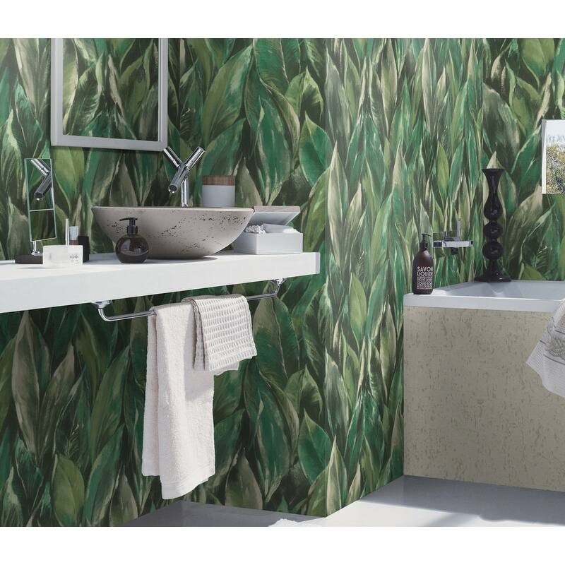 Rasch Maclayi Green Banana Leaf Wallpaper
