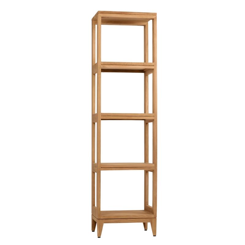 Avanity Teak 60" H x 16" W Wood and Plywood Free Standing Linen Tower