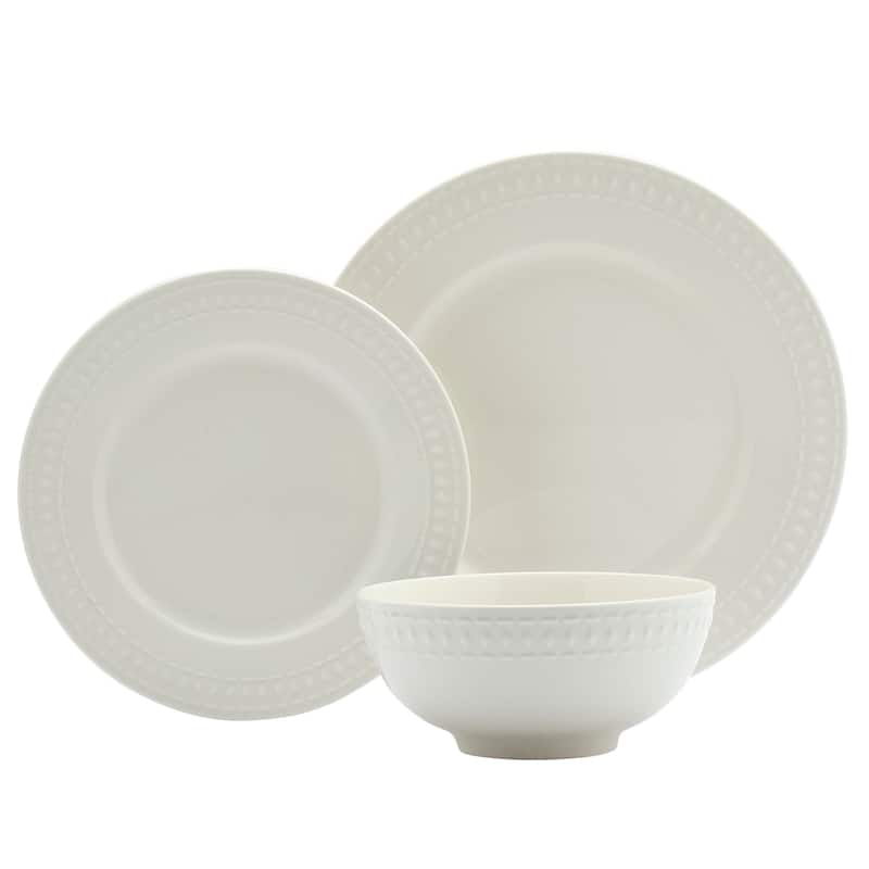 12pc Round dinnerware set
