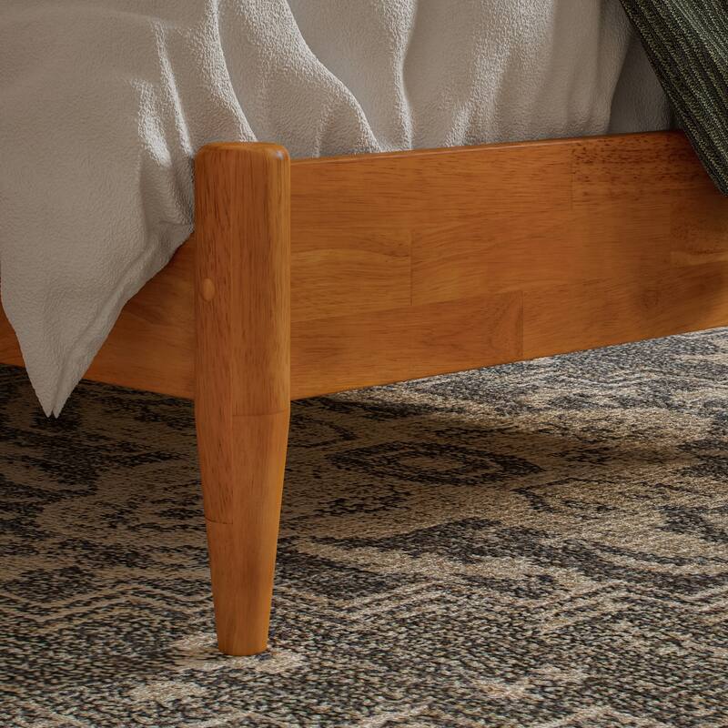 Aria Solid Wood Modern Low Profile Platform Bed