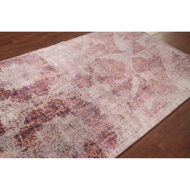 Abstract Modern Area Rug Hand-Knotted Wool Carpet - 4'10"x 7'8"