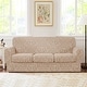preview thumbnail 1 of 25, Subrtex Jacquard Damask Sofa Slipcover Cover with 3 Separate Cushion Cover