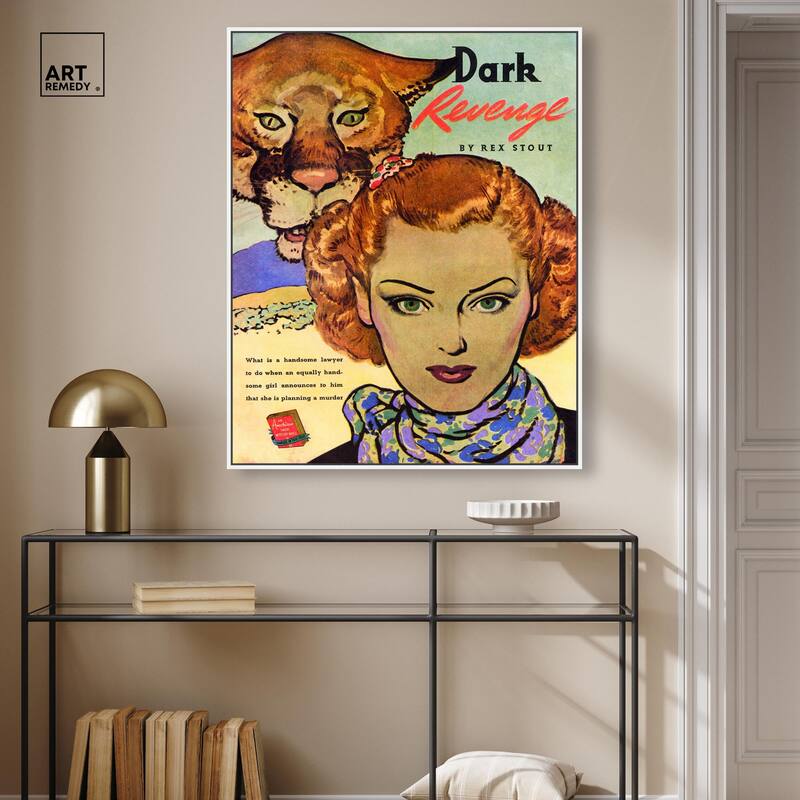 Dark Revenge Book 1939 Canvas by Art Remedy