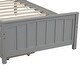 preview thumbnail 17 of 16, Stylish Twin Size Wood Platform Bed with Trundle - Solid Construction, Available in White/Gray