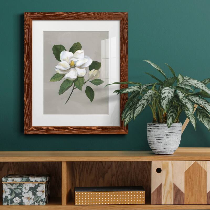Botanical Magnolia-Premium Framed Print - Ready to Hang
