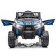 preview thumbnail 19 of 33, 12V Kids Ride On Electric Toy Car with Safety Belt, Black+Red Black+Blue