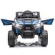 preview thumbnail 10 of 15, Mini UTV Adventure: 12V Electric Car with LED Lights and Horn Blue