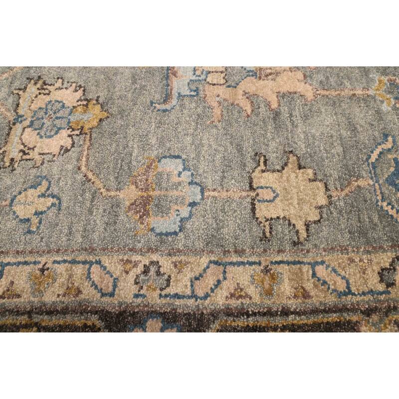 ECARPETGALLERY Hand-knotted Finest Agra Jaipur Teal Wool Rug - 9'3 x 13'1